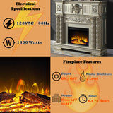 Vendome Gold Fireplace - Ornate Home