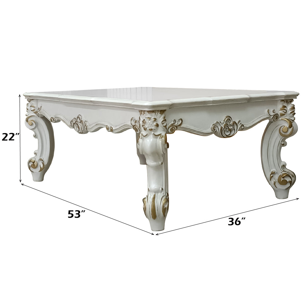 Vendome II Antique Pearl Coffee Table - Ornate Home