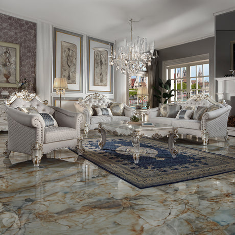 Vendome II Antique Pearl Coffee Table - Ornate Home