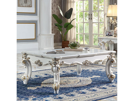 Vendome II Antique Pearl Coffee Table - Ornate Home