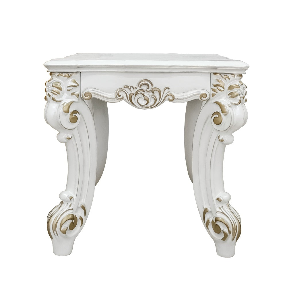 Vendome II Antique Pearl End table - Ornate Home