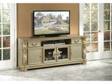 Vendome II Gold Patina and Bone Finish TV Stand - Ornate Home