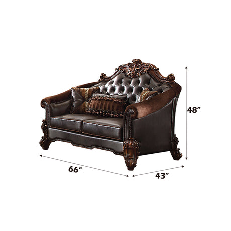 Vendome Loveseat in Cherry - Ornate Home