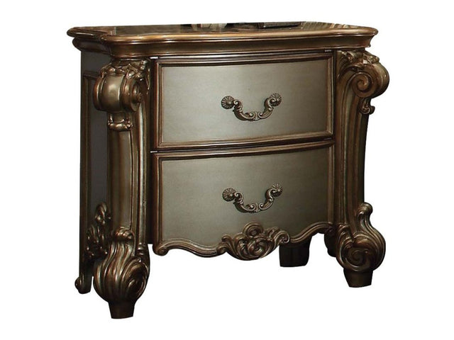 Vendome Nightstand in Gold Patina - Ornate Home