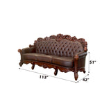 Vendome Oversized Sofa in Cherry - Ornate Home