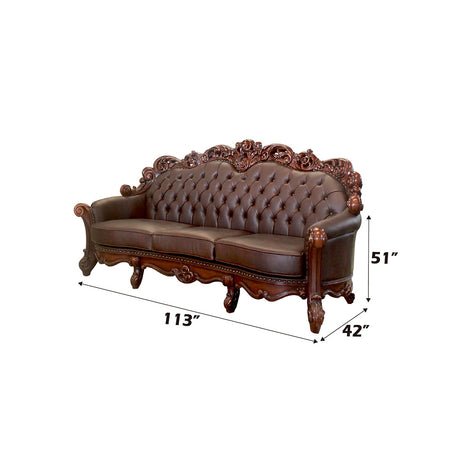 Vendome Oversized Sofa in Cherry - Ornate Home