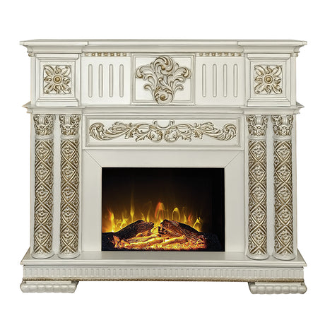 Vendome Pearl Fireplace - Ornate Home