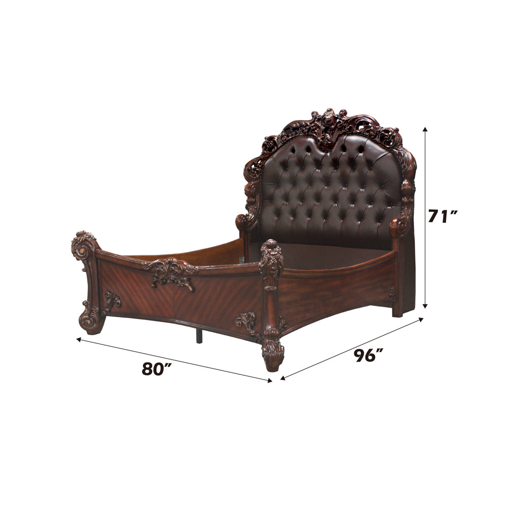 Vendome Queen Panel Bed in Cherry - Ornate Home