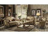 Vendome Sofa w/ 4 Pillows in Gold Patina - Ornate Home