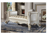 Vendome Synthetic Leather Bench - Ornate Home