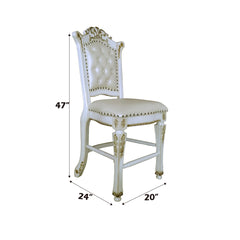 Vendome Synthetic Leather Counter Height Chair (Set of 2) - Ornate Home