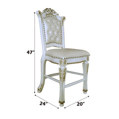 Vendome Synthetic Leather Counter Height Chair (Set of 2) - Ornate Home