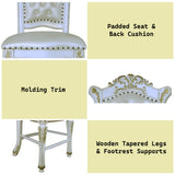 Vendome Synthetic Leather Counter Height Chair (Set of 2) - Ornate Home