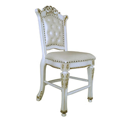 Vendome Synthetic Leather Counter Height Chair (Set of 2) - Ornate Home