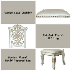Vendome Synthetic Leather Side Chair (Set of 2) - Ornate Home