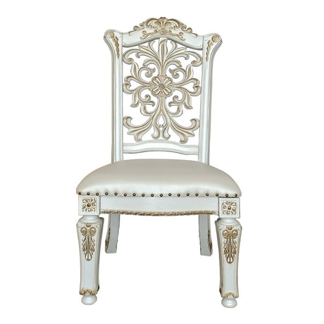 Vendome Synthetic Leather Side Chair (Set of 2) - Ornate Home