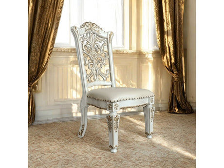 Vendome Synthetic Leather Side Chair (Set of 2) - Ornate Home