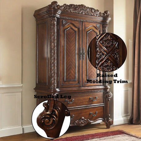 Vendome TV Armoire in Cherry - Ornate Home