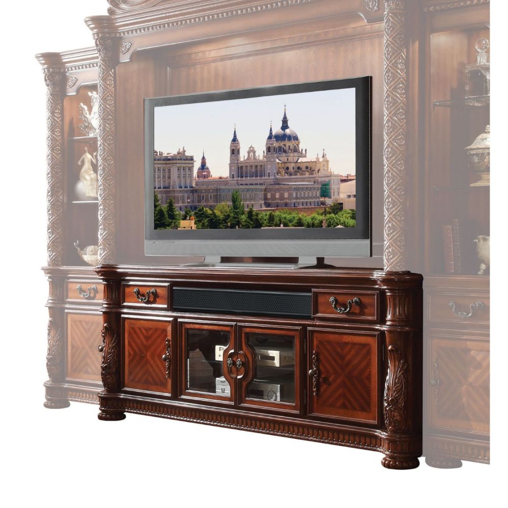 Vendome TV Console in Cherry - Ornate Home