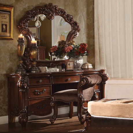 Vendome Vanity Desk in Cherry 22009 - Ornate Home