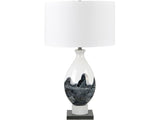 Venetia White/Blue Table Lamp - Ornate Home