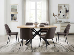Veneto Dark Brown Side Chair (Set of 2) - Ornate Home