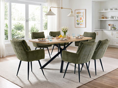 Veneto Green Arm Chair (Set of 2) - Ornate Home