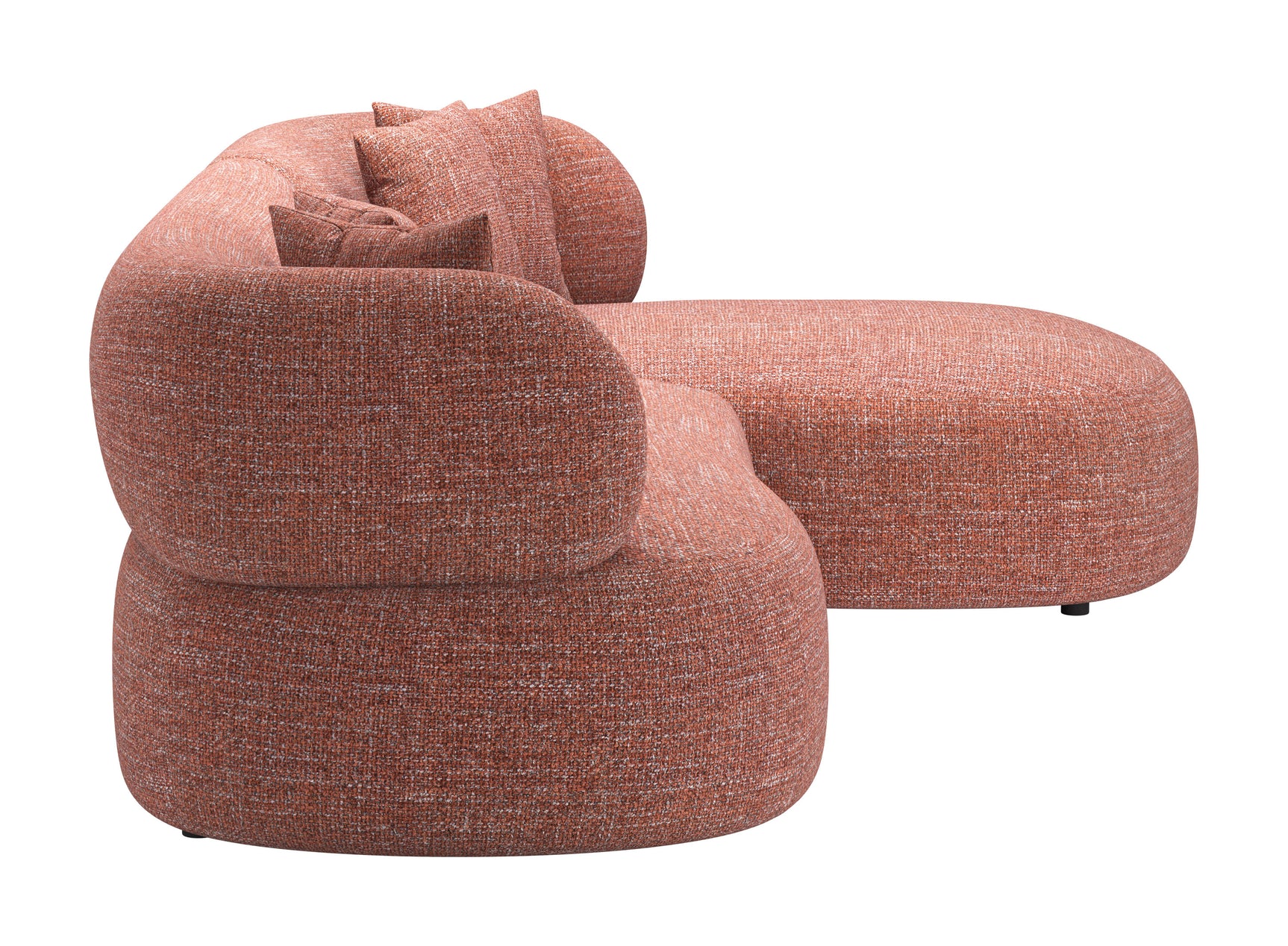 Venezia Brown Chaise Sectional - Ornate Home