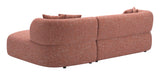 Venezia Brown Chaise Sectional - Ornate Home