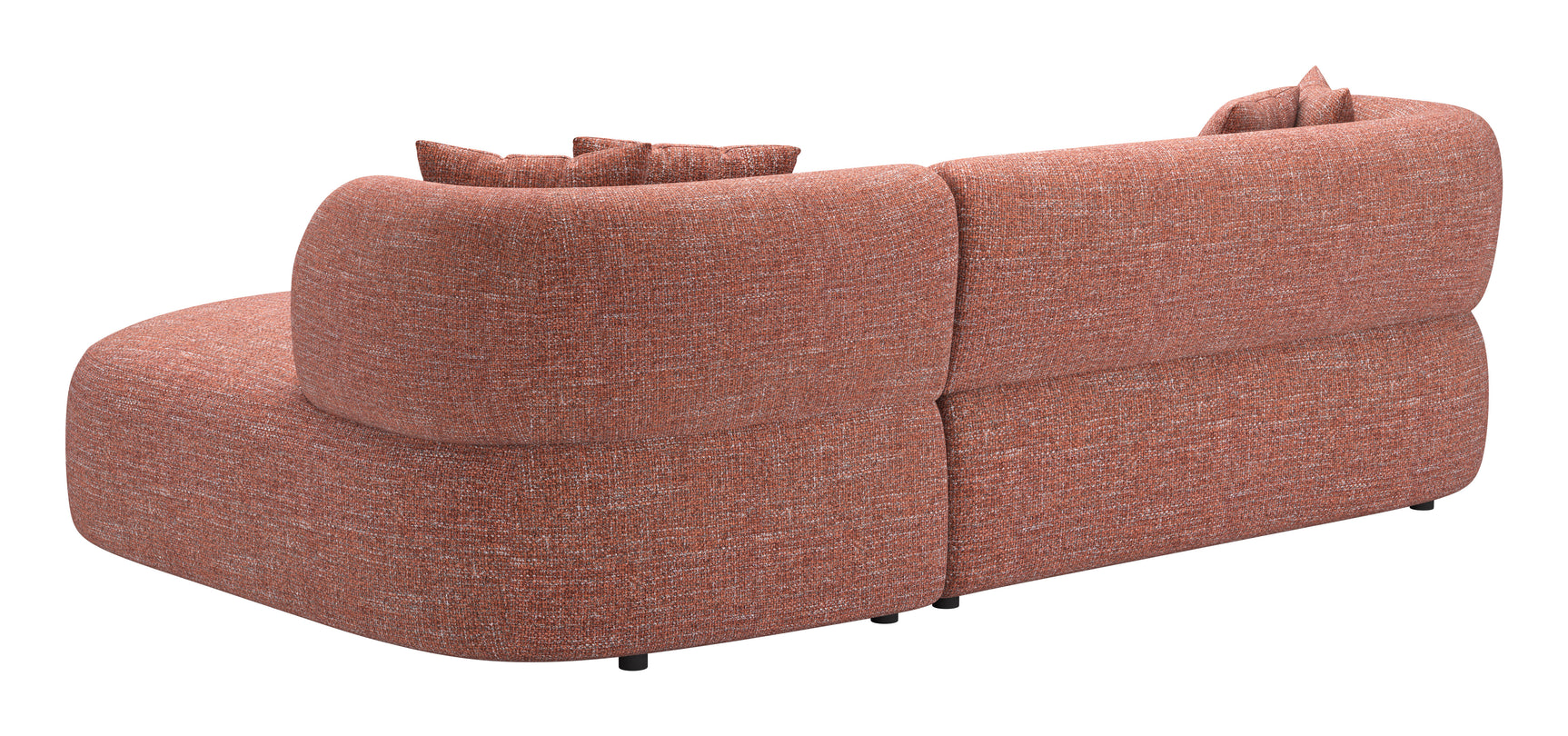 Venezia Brown Chaise Sectional - Ornate Home