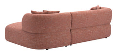 Venezia Brown Chaise Sectional - Ornate Home