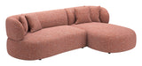 Venezia Brown Chaise Sectional - Ornate Home