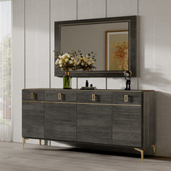 Venezia Gray Accent Mirror - Ornate Home