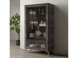 Venezia Gray Wine Cabinet - Ornate Home