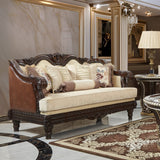 Venezia Oro Mahogany 3-Pc Living Room Set / HD-386 - Ornate Home