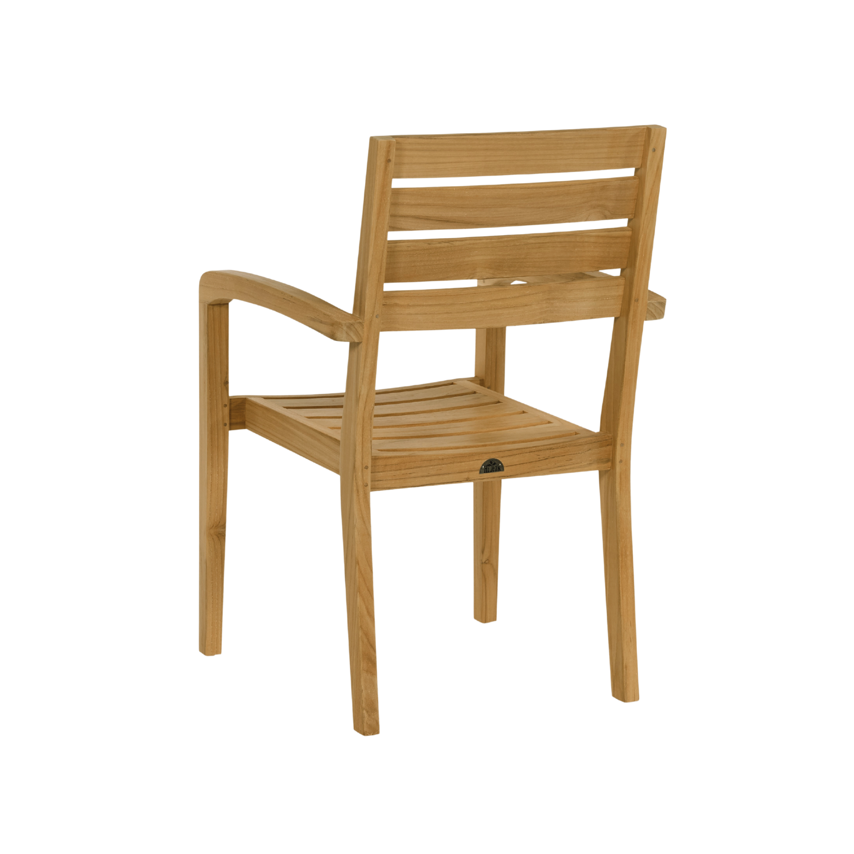 Venice Teak Outdoor Dining Stacking Armchair (Set of 4) - Ornate Home