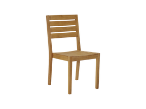 Venice Teak Outdoor Dining Stacking Chair (Set of 2) - Ornate Home