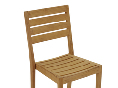 Venice Teak Outdoor Dining Stacking Chair (Set of 2) - Ornate Home