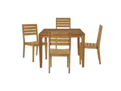 Venice Teak Outdoor Dining Stacking Chair (Set of 2) - Ornate Home