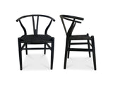 Ventana Black Dining Chair (Set of 2) - Ornate Home