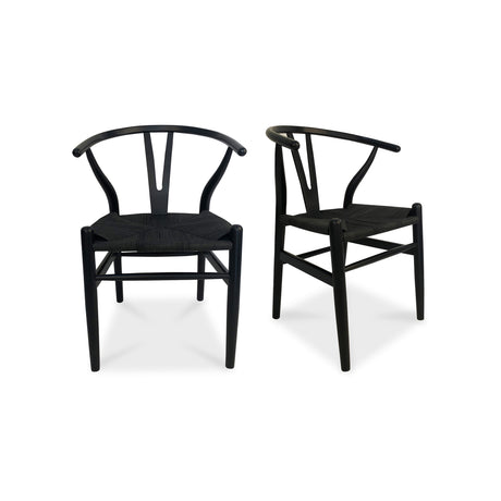 Ventana Black Dining Chair (Set of 2) - Ornate Home