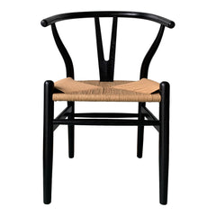 Ventana Black/Natural Dining Chair (Set of 2) - Ornate Home