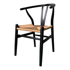 Ventana Black/Natural Dining Chair (Set of 2) - Ornate Home