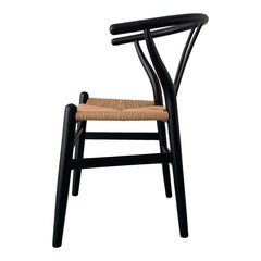 Ventana Black/Natural Dining Chair (Set of 2) - Ornate Home
