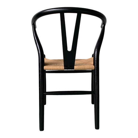 Ventana Black/Natural Dining Chair (Set of 2) - Ornate Home