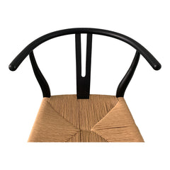 Ventana Black/Natural Dining Chair (Set of 2) - Ornate Home