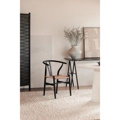 Ventana Black/Natural Dining Chair (Set of 2) - Ornate Home