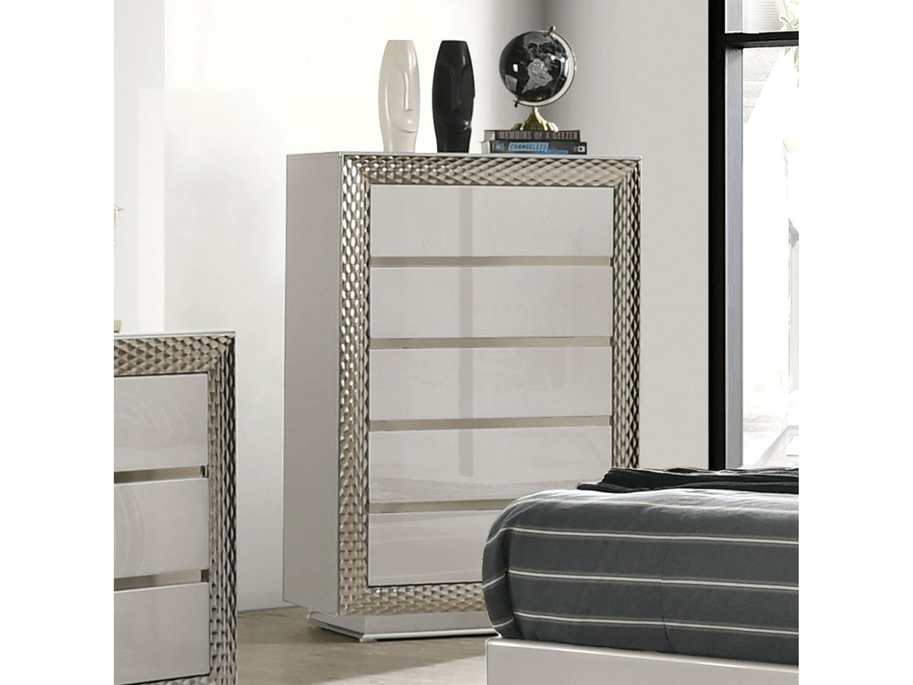 Ventnor Gray Chest - Ornate Home