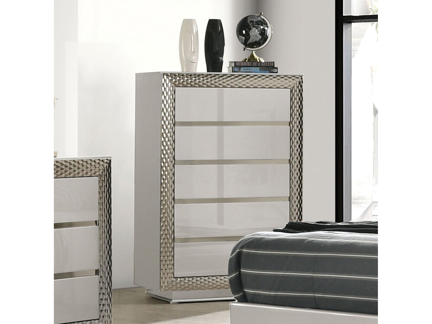 Ventnor Gray Chest - Ornate Home