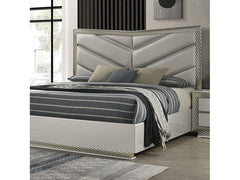 Ventnor Gray Eastern King Bed - Ornate Home